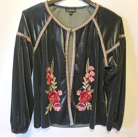 T.I.M.I.N.G Sweaters - T.i.m.i.n.g Faux Velvet Cardigan